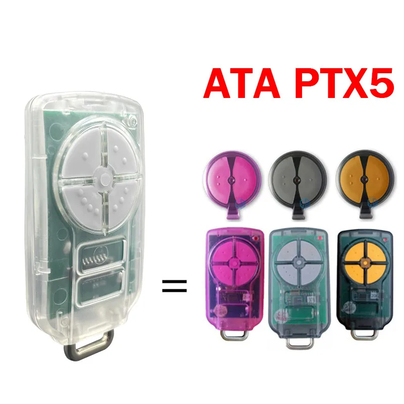 ATA PTX5 Garage Door Remote Control PTX2 PTX 5V1 5V2 2V1 2V2 433.92MHz Remote Control Garage Gate Opener