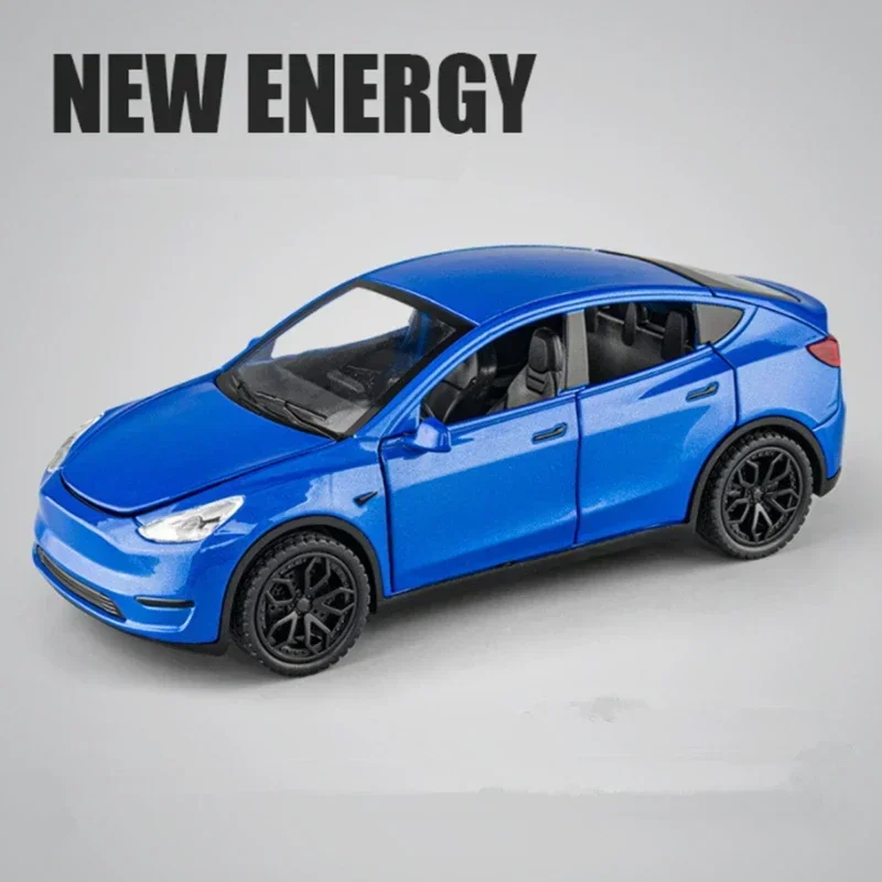 

1:32 Tesla Model Y SUV Alloy Car Model Simulation Diecast Metal Vehicles Car Model Sound And Light Collection Childrens Toy Gift