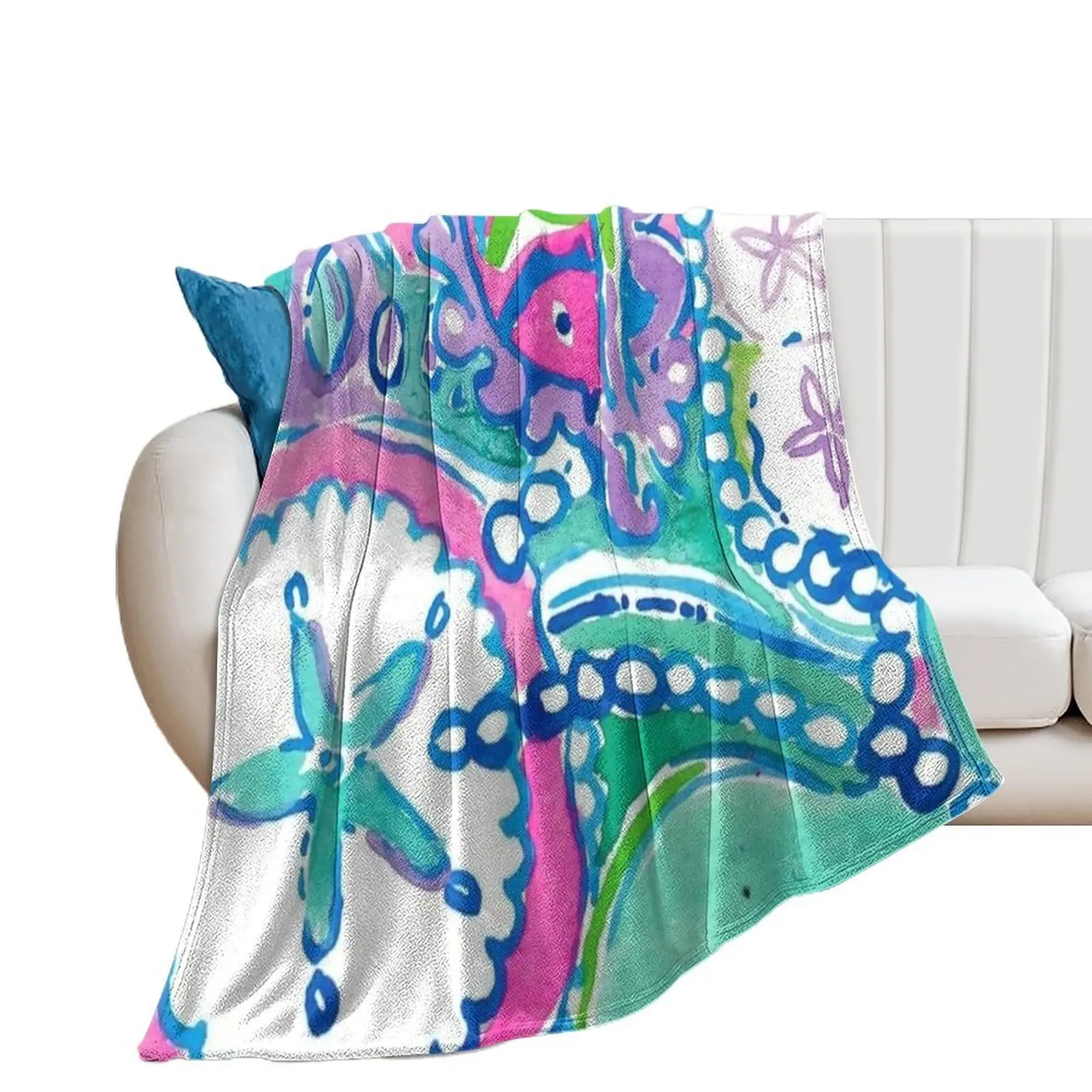 LILLY STAR FISH Throw Blanket For Sofa Thin Picnic Blankets