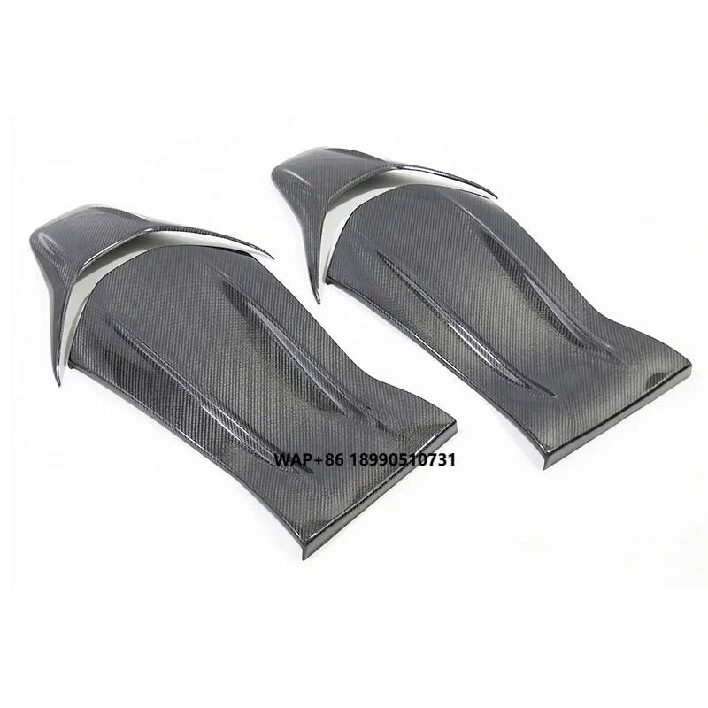 

For GT CLA GLA A45 E63 C63 AMG Carbon Fiber Seat Backrest Cover Pair Car Interior Accessory