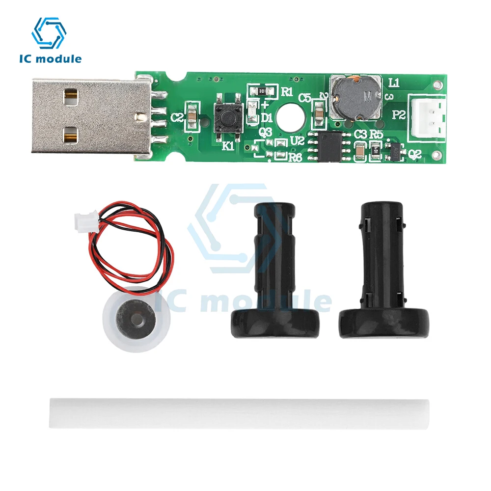 1.5-2W USB Mini Single Spray Humidifier Atomization Module Ultrasonic Atomizing Humidifier Module Air Atomization Driver Board