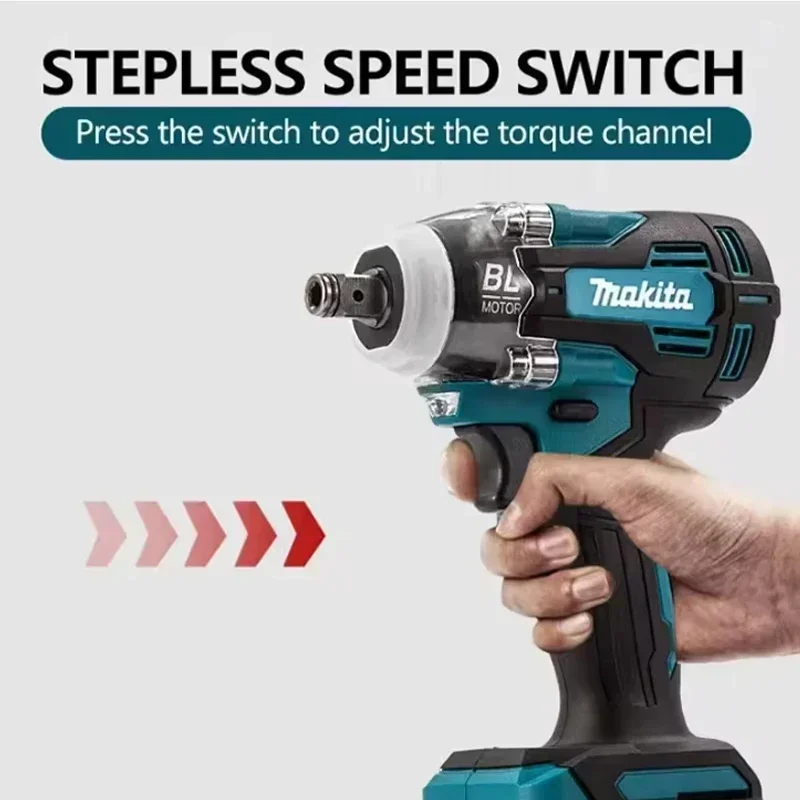 

Аккумуляторный электрошуруповерт Makita TW004G, 630 Нм, бесщеточный, перезаряжаемый, с батареей 18В