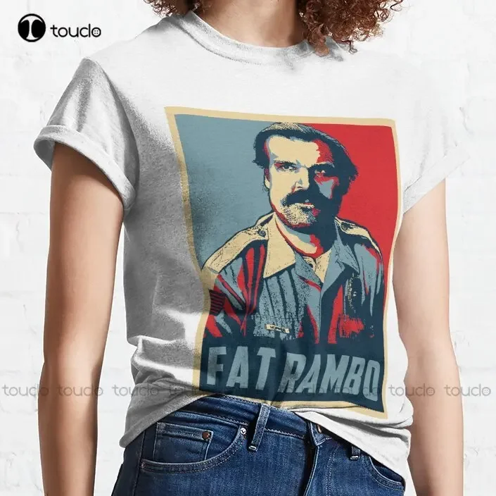 Fat Rambo Classic T-Shirt Steve Harrington Hawaiian Shirt Fashion Design Casual Tee Shirts Tops Hipster Clothes Make Your Design