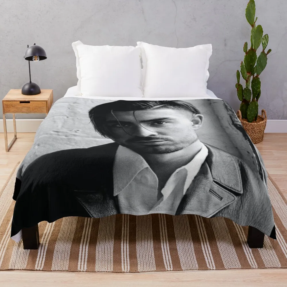 Jack Grealish Black And White Throw Blanket Foldable Soft Warm Blanket for Outdoor Use