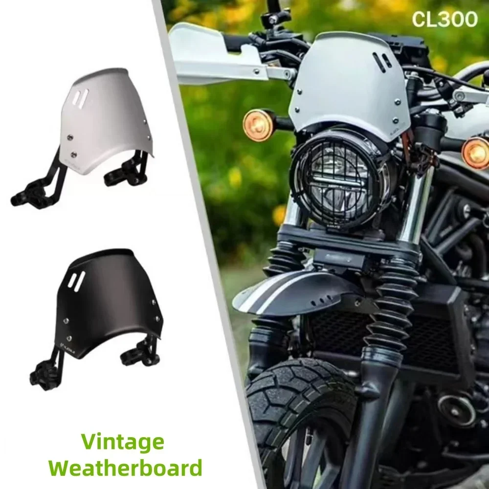 

New Fit CL300 Motorcycle Accessories Wind Deflector Retro Windscreen Windshield Universal For HONDA CL300 300CL CL 300