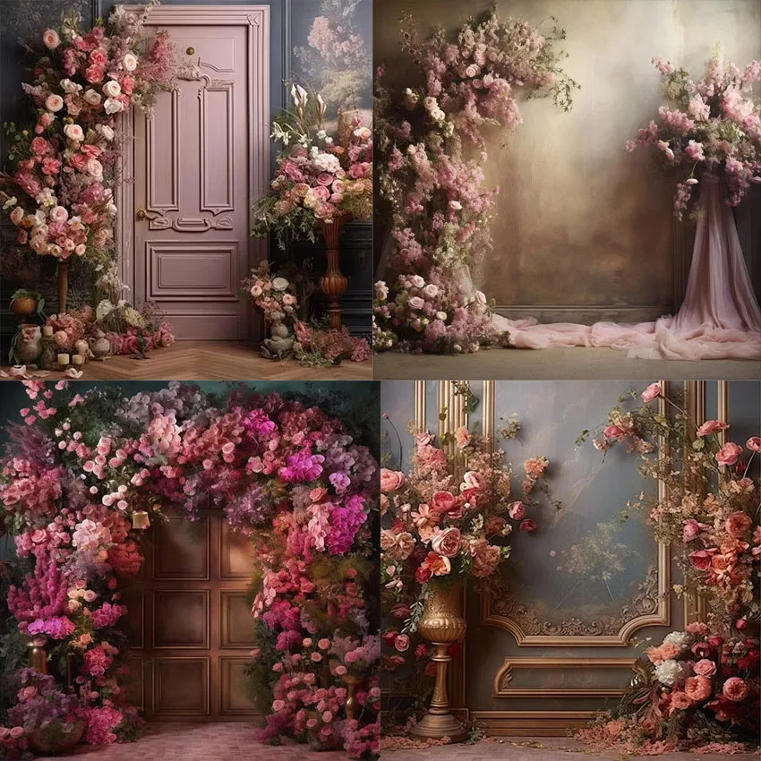 Mehofond Photography Background Boho Texture Wall Floral Adult Birthday Wedding Maternity Portrait Decor Backdrop Photo Studio