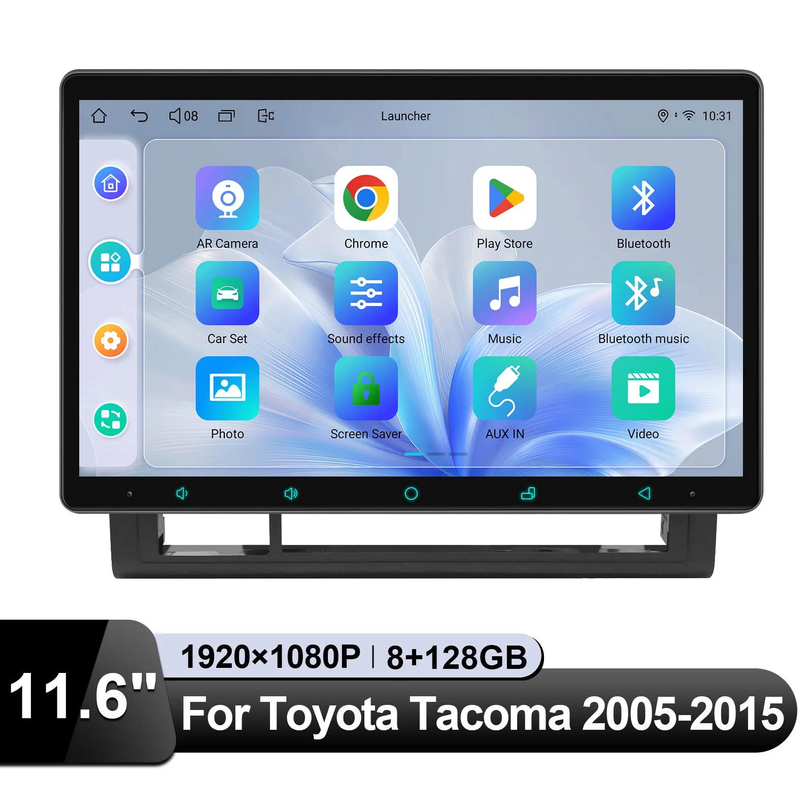JOYING Upgrade 11.6 Inch Android Car Radio Stereo Multimedia Video Player For Toyota Tacoma 2005-2015 With Apple CarPlay