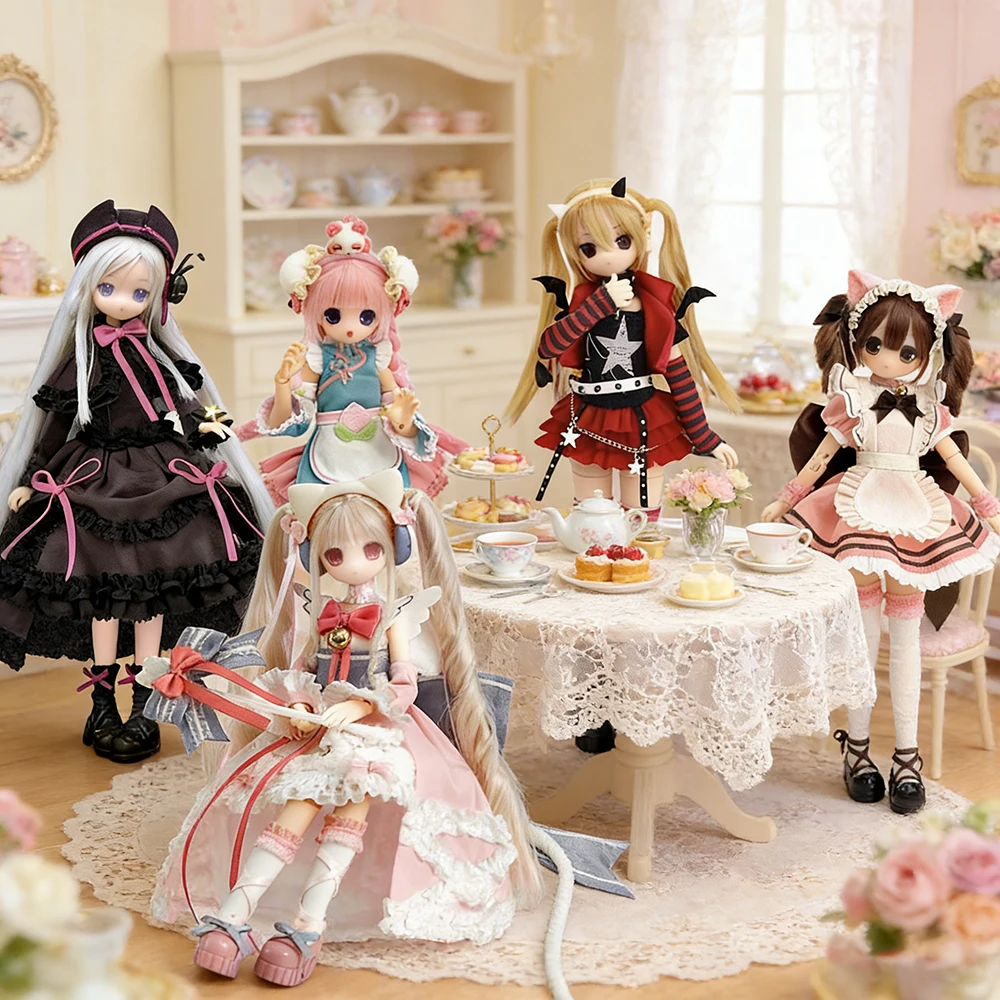 

Henshin Denki Street Series 1/6 BJD Blind Box Movable Joint Model Doll Set Mystery Trendy Toy Anime Figure Collectible Girl Gift