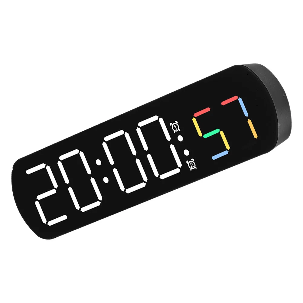 Digital Alarm Clock LED Multi-Function Desk Clock Temperature Display Countdown Timer Bedroom Office Battery Operated