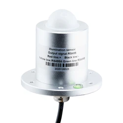 200000LUX Illuminance Sensor RS485 4-20mA 0-10V Aluminum Alloy Shell Waterproof High Precision Solar Light Intensity Transmitter