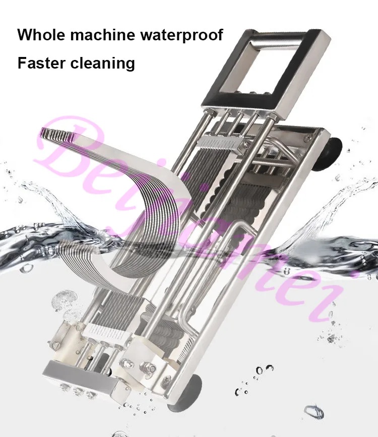 Ручной нарезной станок 5 мм для бекона, огурца, картофеля, фруктов, Ломтерезка из нержавеющей стали, лезвие для овощей, слайсер, резак