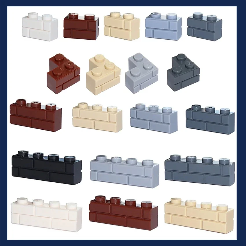 Wall Bricks DIY Building Blocks Figures City MOC Thick Educational Creative Toys for Children Size Compatible with All Brands