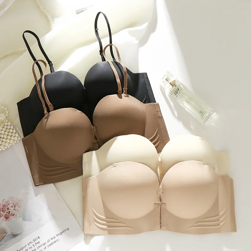 

Sexy 3D Seamless Women's bra Invisible Strapless Underwear Non slip Push up Bralette non marking Wireless bra Female Lingerie