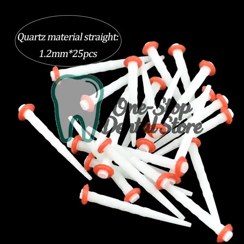 عمود ألياف الأسنان متعدد الحجم مع مجموعة أدوات مثقاب مستقيمة من ألياف الكوارتز الزجاجية الراتنج لاستعادة أسنان قناة الجذر