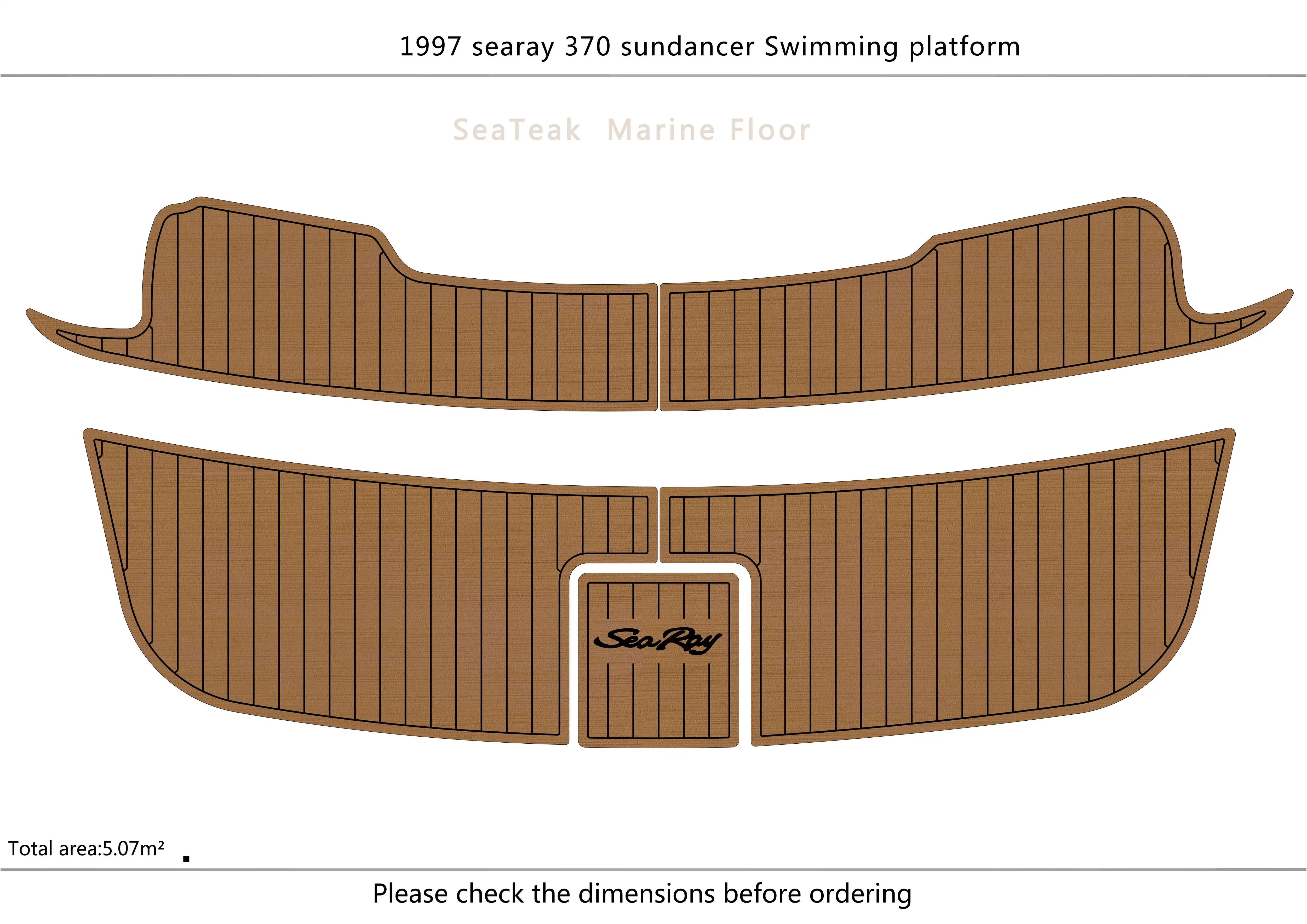 1997 searay 370 sundancer SP Platform Pads 1/4