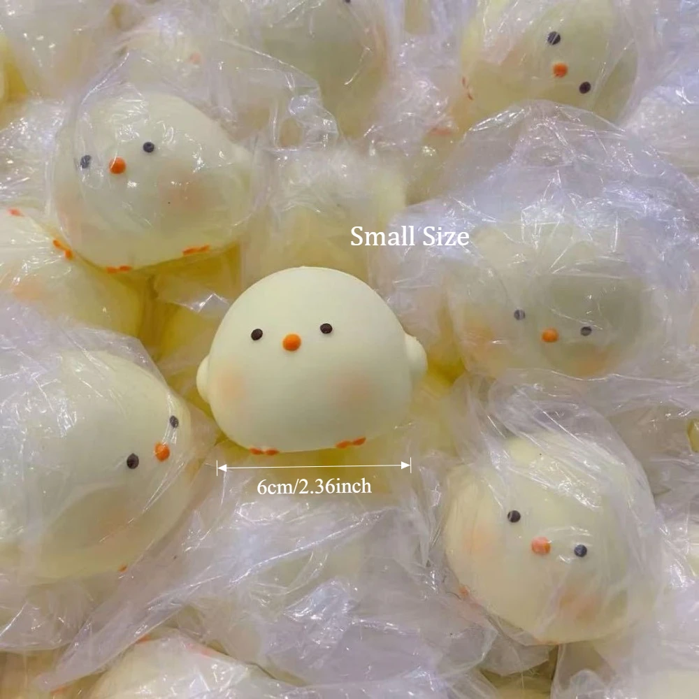 Taba Squishy Cute Chicken Squeeze Toy Stress Relief Slow Rising Sensory Fidget for Anxiety ADHD Autism Gifts Kids Adult ASMR Fun