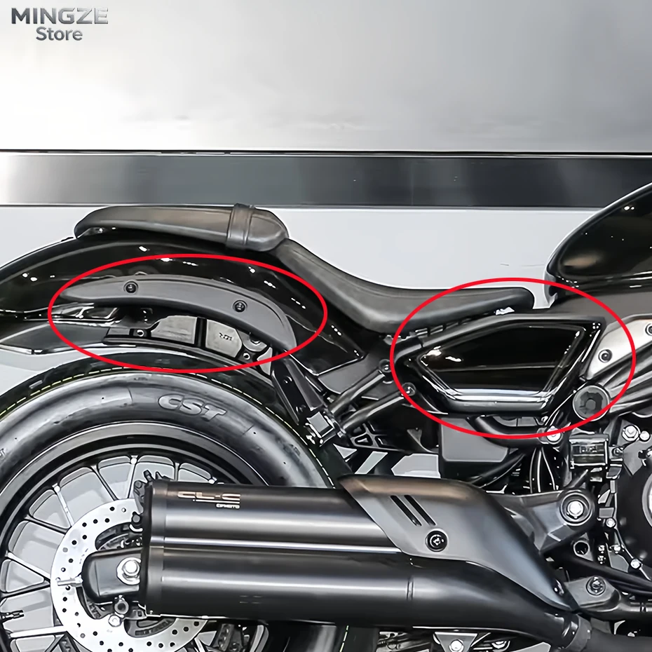 

For CFMOTO CF450CLC 450CLC CF400-10A motorcycle front seat cushion lower guard plate rear fender side decorative cover CLC450