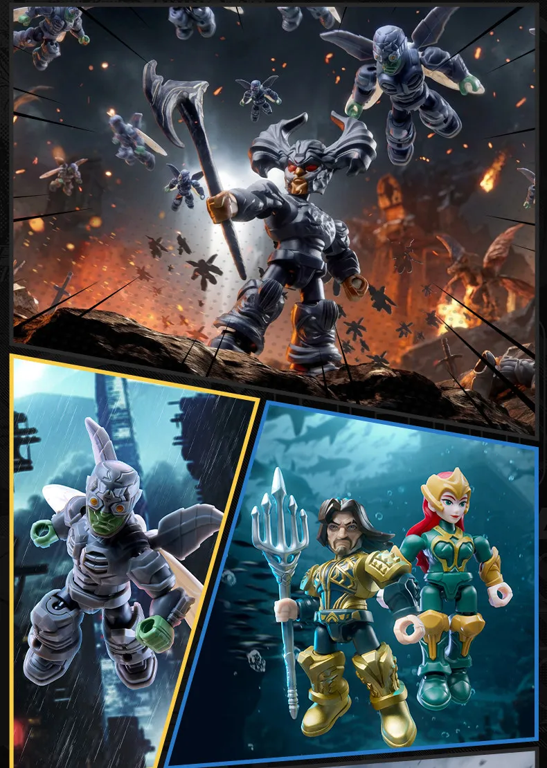 Blokees DC Blind Box Batman Arkham Knight Catwoman Mr.Freeze Clayface Zusammengebaute Bausteine Actionfigur Sammler-Spielzeug – Detail 30