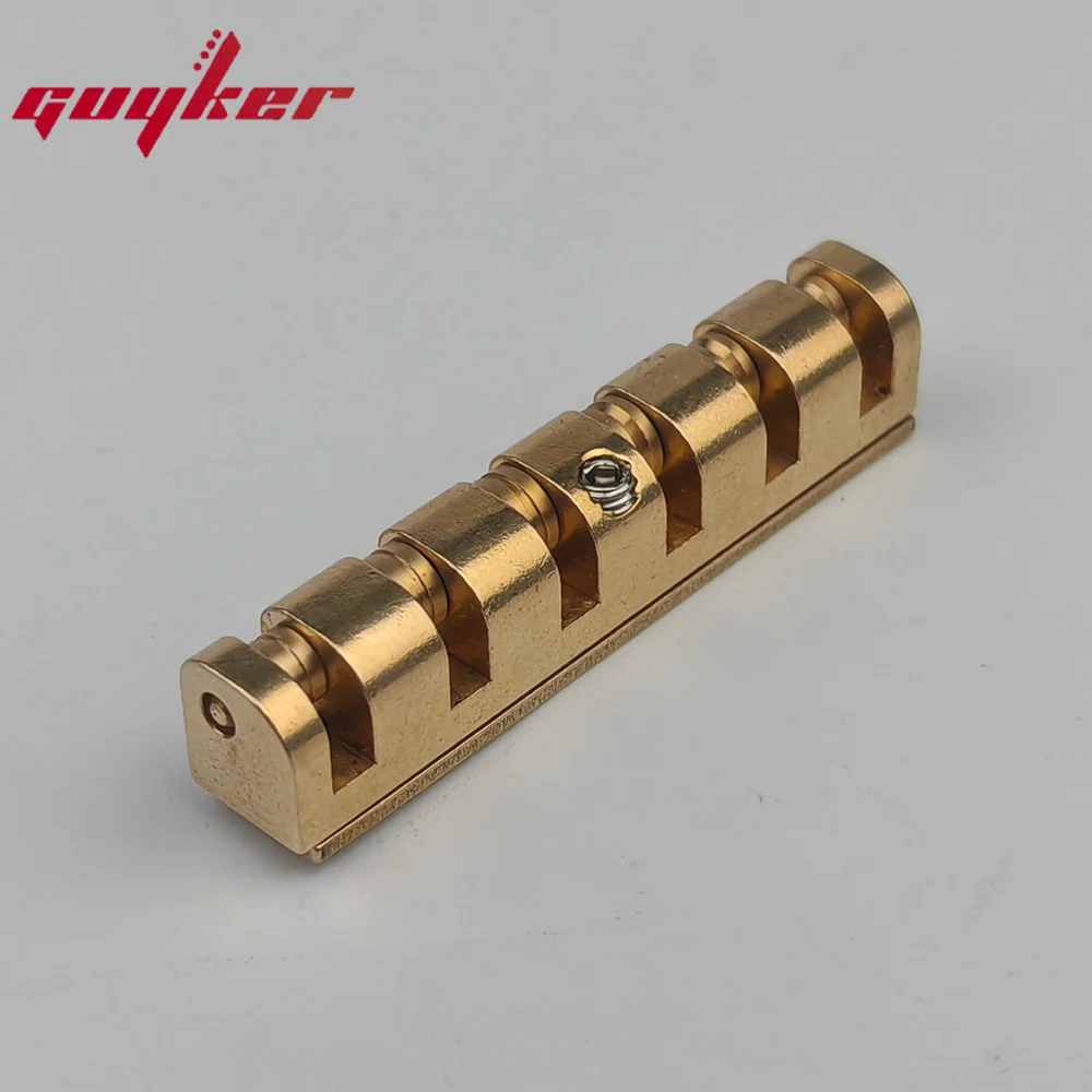 42mm Height Adjustable Brass Roller Guitar Nut Replacement for Les Paul LP SG Style Electric Guitars