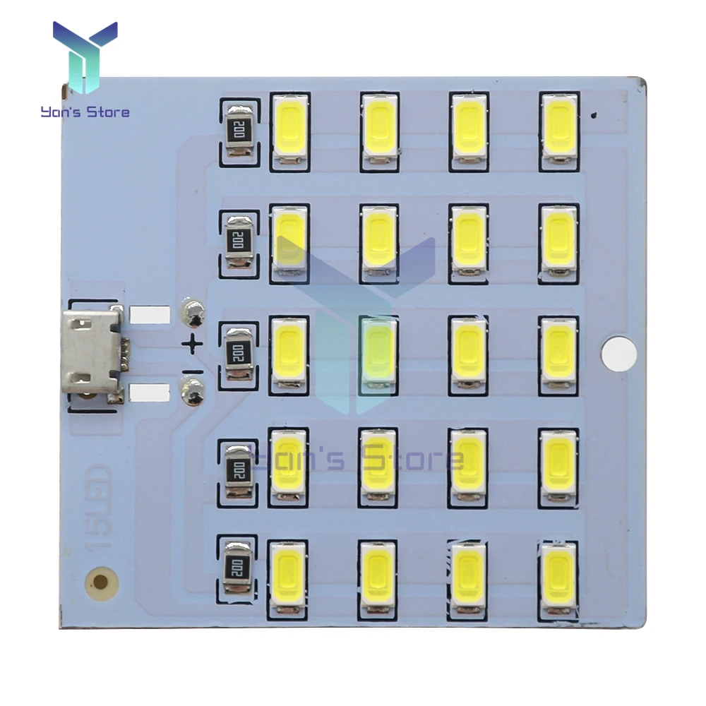 Mirco usb 5730 painel de iluminação led usb luz móvel luz de emergência luz noturna branco 5730 smd 5v 430ma ~ 470ma lâmpada de mesa diy