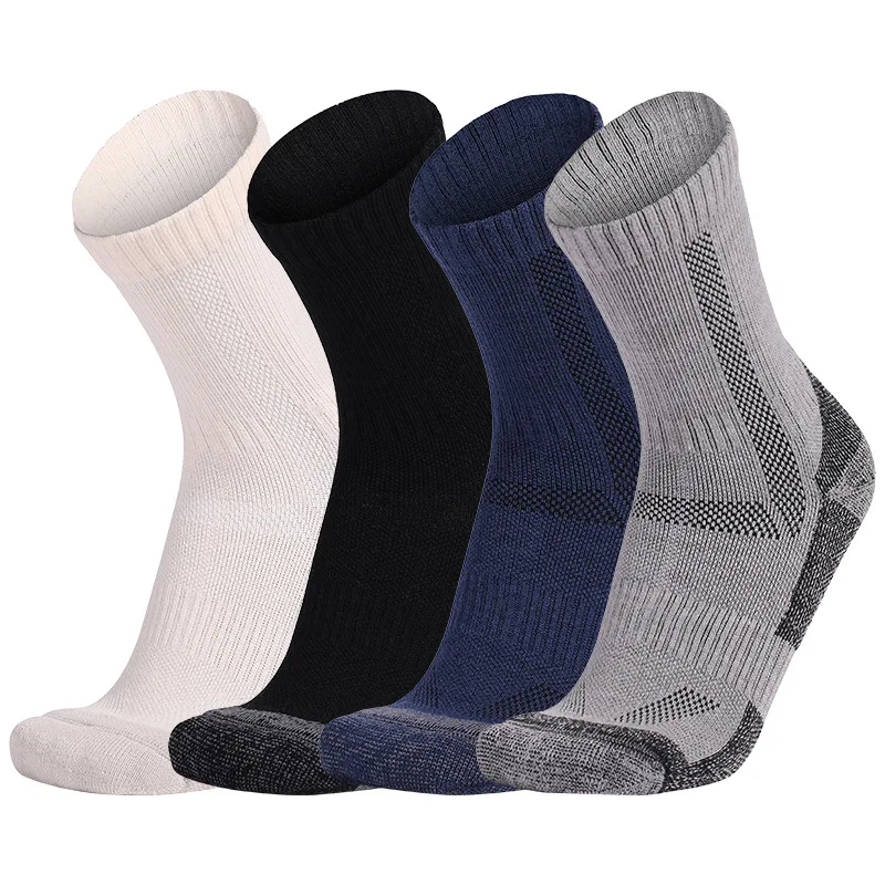 

4 Pairs Men's Socks Higher Quality Thickened Warm Outdoor Sports Sock Cashmere Socks Professional Sports Snow Ski-Socks