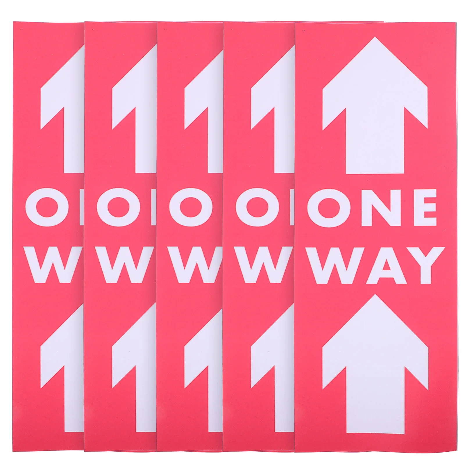 

5pcs Arrow Warning Stickers Floor Directional Indication Signs PVC Traffic Guidance for Malls Supermarkets Restrooms