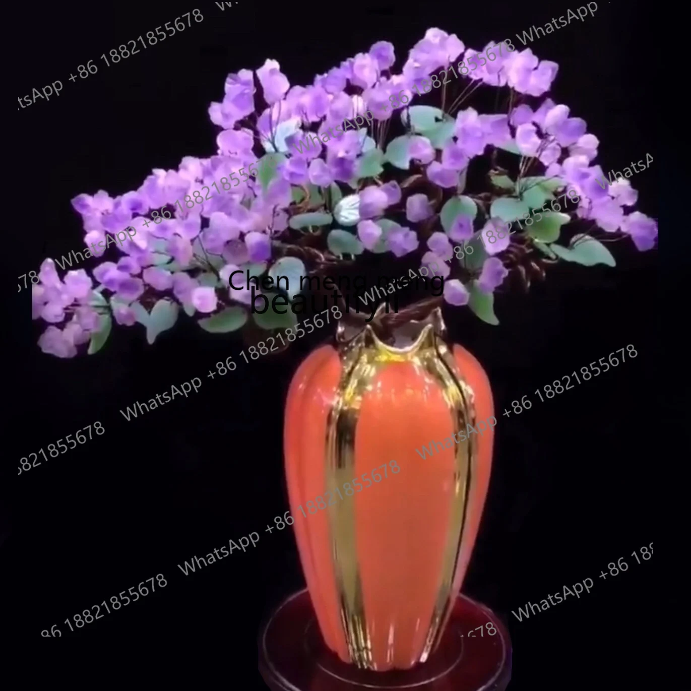 Amethyst Pachira Macrocarpa Money Tree Living Room Fortune Wine Cabinet Hallway Decorations Opening Wedding New Home Gift