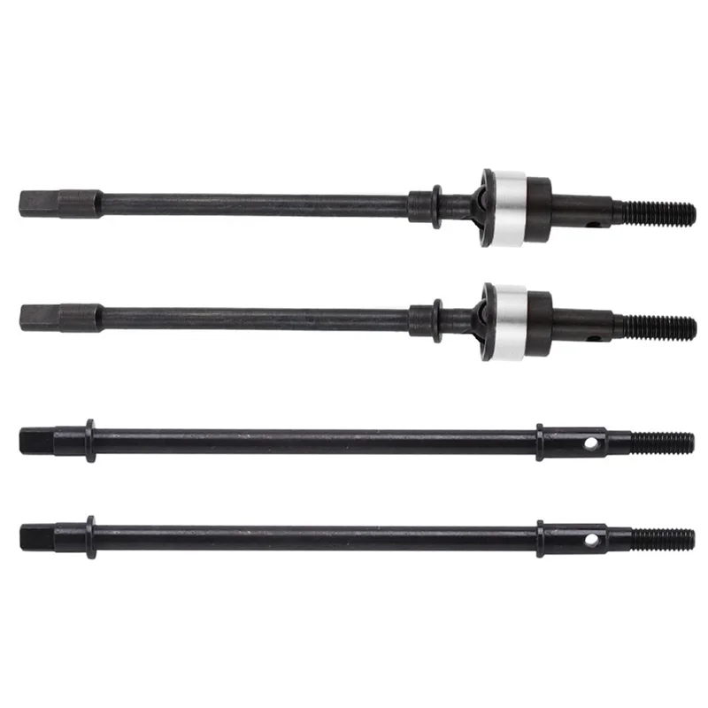 Axial SCX10 1/10 RC 크롤러 자동차 업그레이드 부품용 강철 금속 전면 및 후면 차축 드라이브 샤프트 CVD