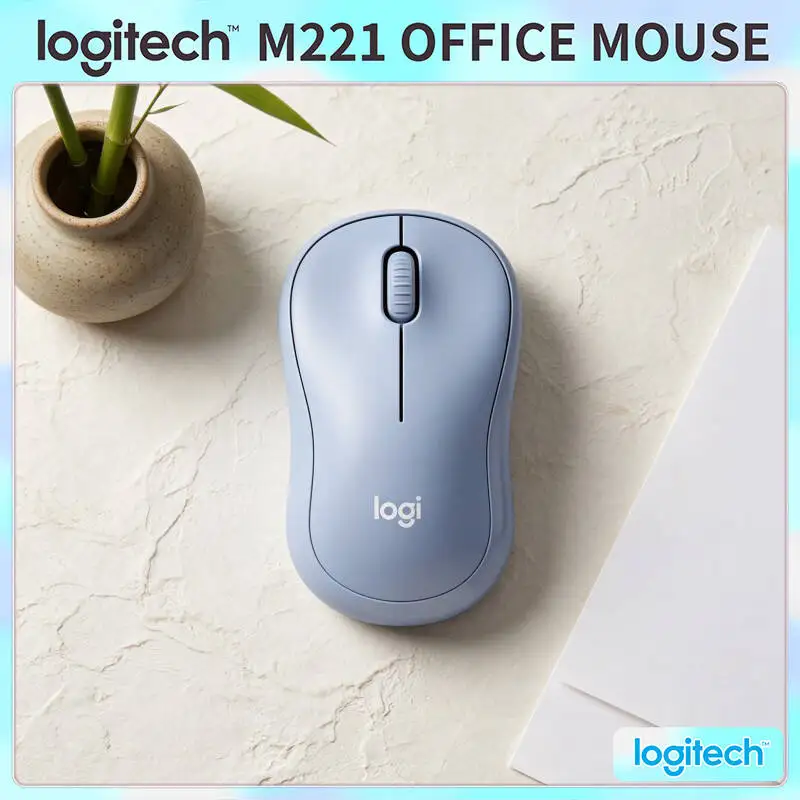mouse-ergonomico-silencioso-logitech-m221-sensor-preciso-de-1000-dpi-alcance-de-10m-bateria-de-longa-duracao-ideal-para-estudo-biblioteca-e-escritorio