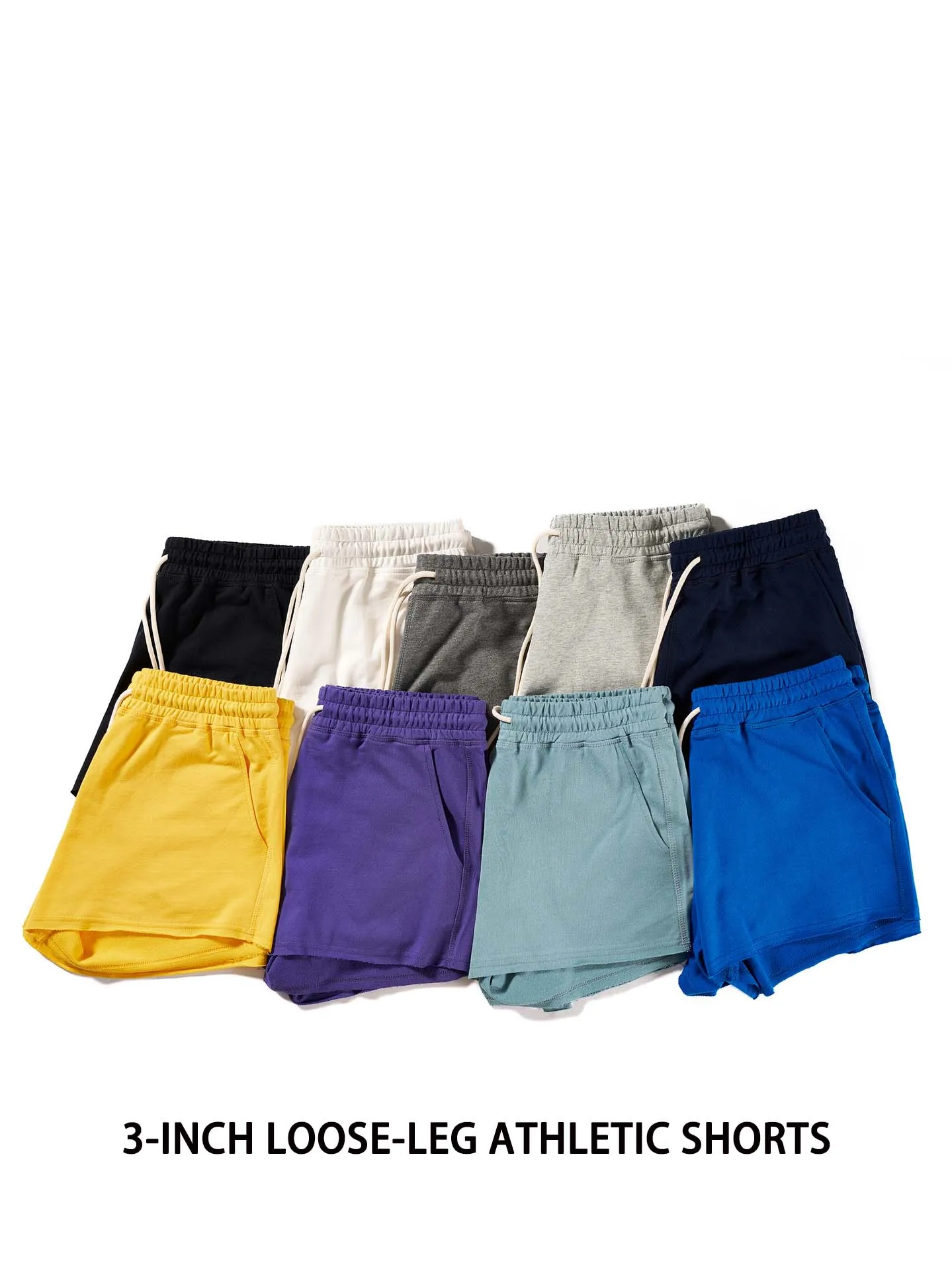 

Summer Cotton Shorts Men's Loose Plus Size Sports Pants Home Casual Shorts 3-inch Home Shorts Men's and Women's Male and female