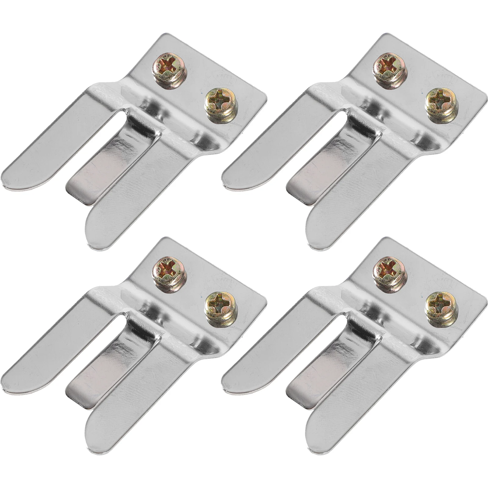 

4pcs Microphone Hook Holder Clip Clips Lapel Stand Accessories Silver Universal Holder for Stands Mic Hanger Microphone Clips