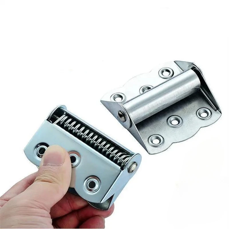 2PCS Stainless Steel Butterfly Hinge Automatic Closing Door Closer  Swing  Screen Window Spring Hinge