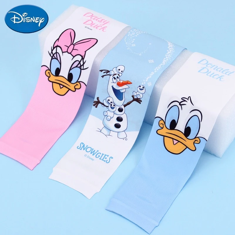 Miniso Disney Ice Silk Sleeve للأطفال واقي من الشمس بأكمام ثلجية رياضية خارجية خفيفة وأكمام قابلة للتنفس ثلج ثلجي