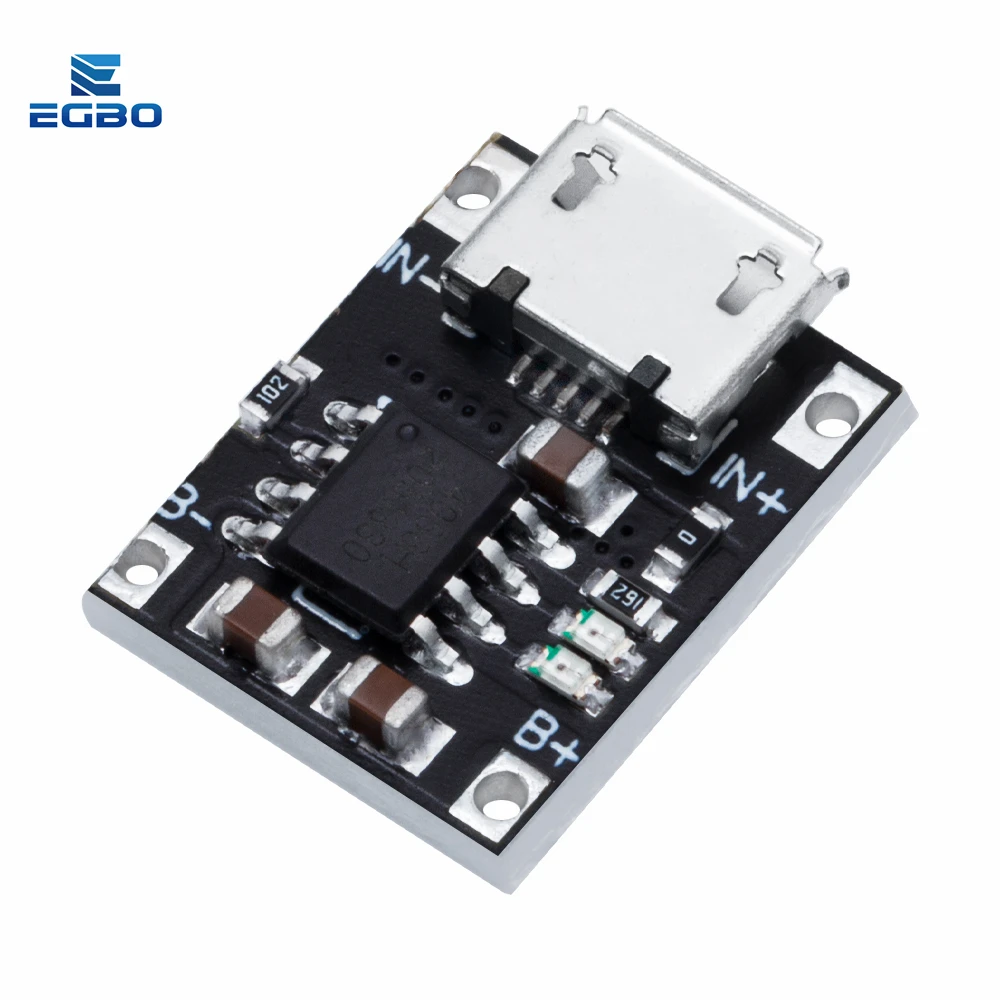 Mini Módulo de carga de batería de litio, placa de carga 1A, TP4056, cargador 18650, interfaz de micropiezas, 1 20 piezas-piezas