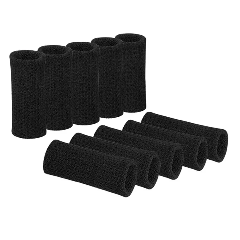 10PCS Elastische Sport Finger Ärmeln Arthritis Unterstützung Finger Schutz Outdoor Gym Basketball Volleyball Finger Schutz Corrector – Detail 12