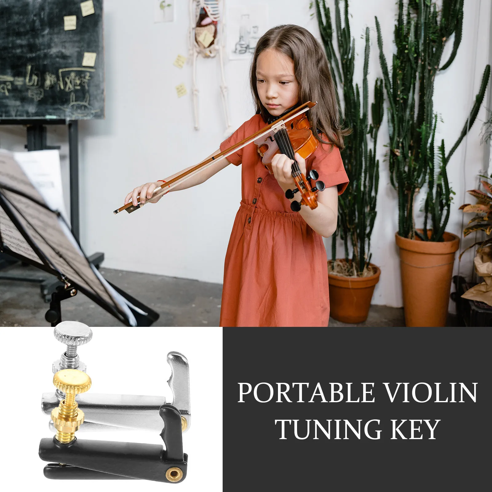 

8Pcs Violin Tuning Keys Metal Lightweight Small Violin Tuners Instrument Accessories for Beginners Professionals
