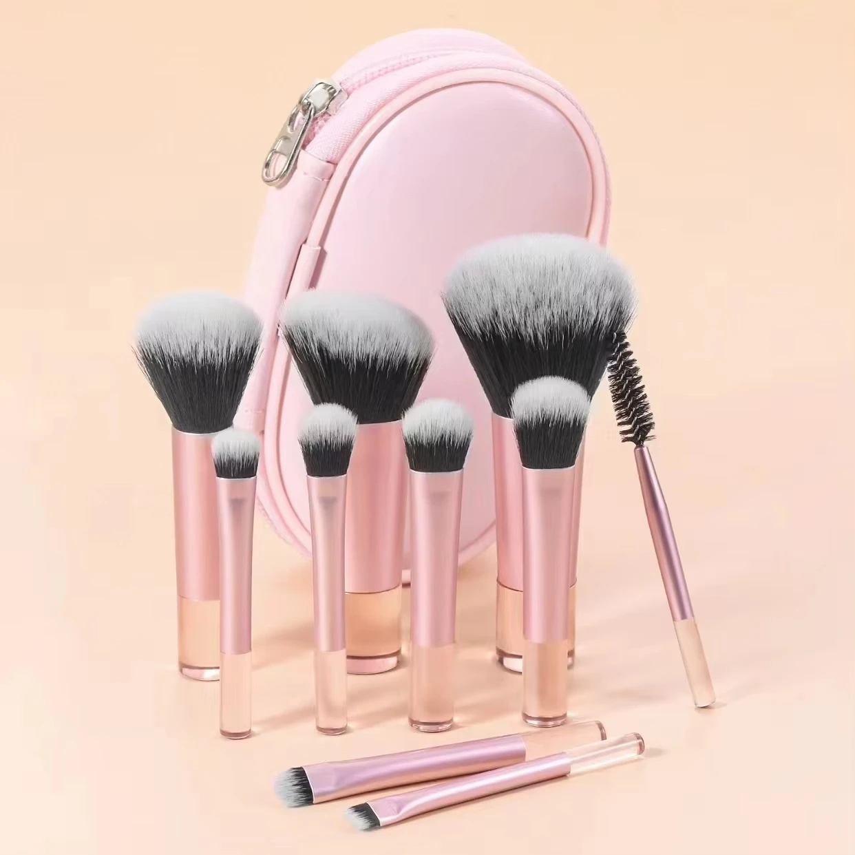 Face 10-Piece Mini Makeup Brush Set Portable Travel Size Makeup Brush Available in Multiple Colors