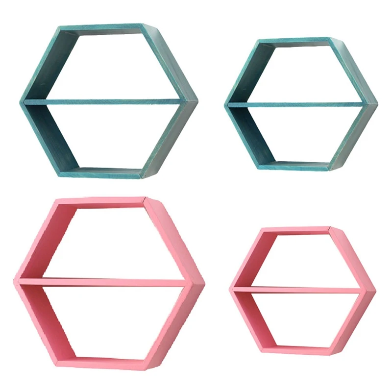 

Hexagon Shelves Honeycomb Shelves Wall Mounted Storage Background Wall Shelf Mounted Shelf Hexagonal Storage Rack