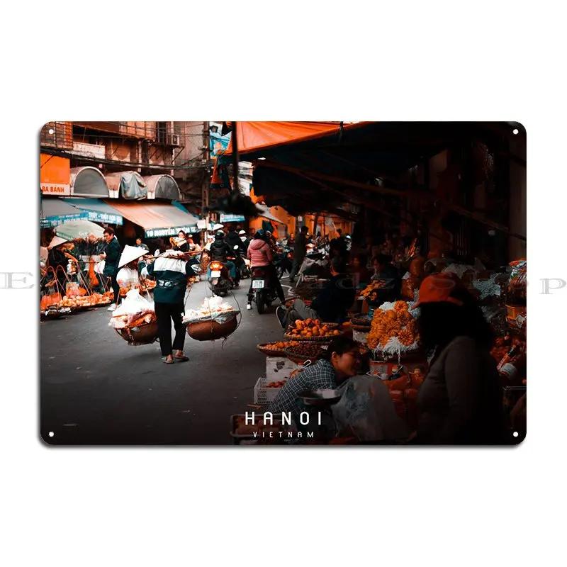 Hanoi Metal Plaque Party Cinema Create Club Bar Printed Tin Sign Poster