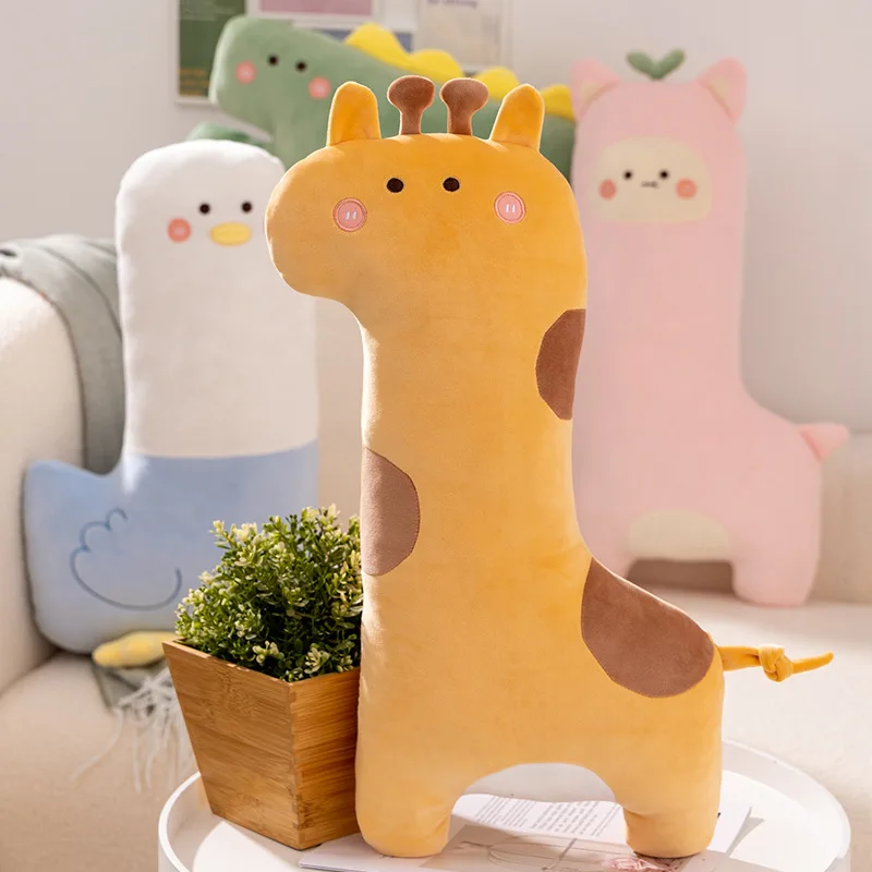 Stuffed Fluffy Cartoon Giraffe Alpaca Plush Doll Girlfriend Sleeping Pillow Cute Crocodile Plush Toy Baby Kids Birthday Gift