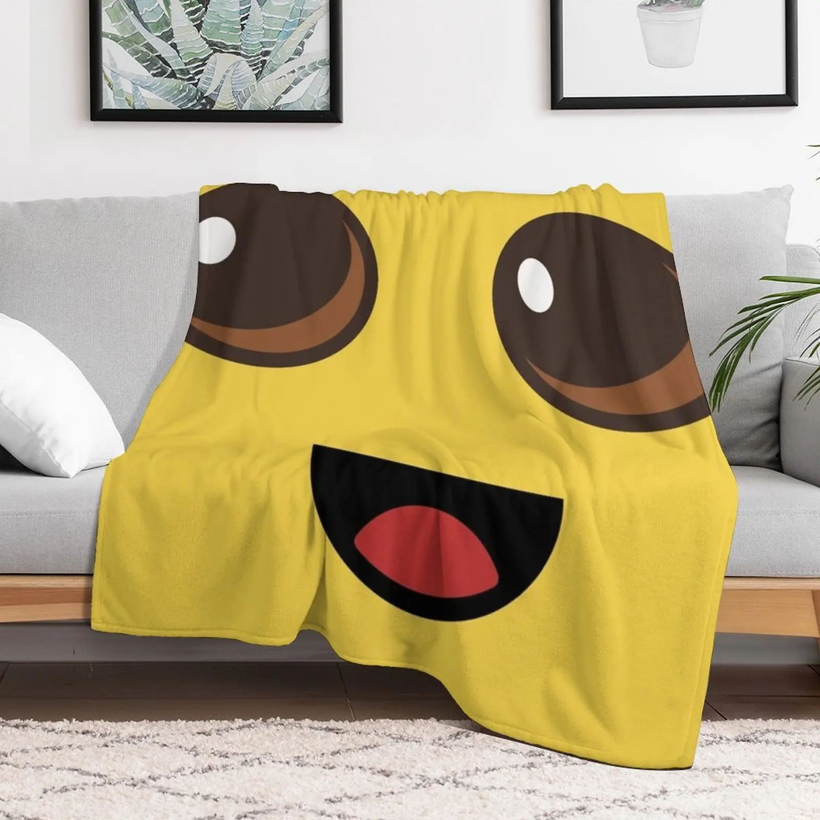 Peely Victory Royale Banana Throw Blanket Furry Quilt Blankets Sofas Of Decoration Blankets