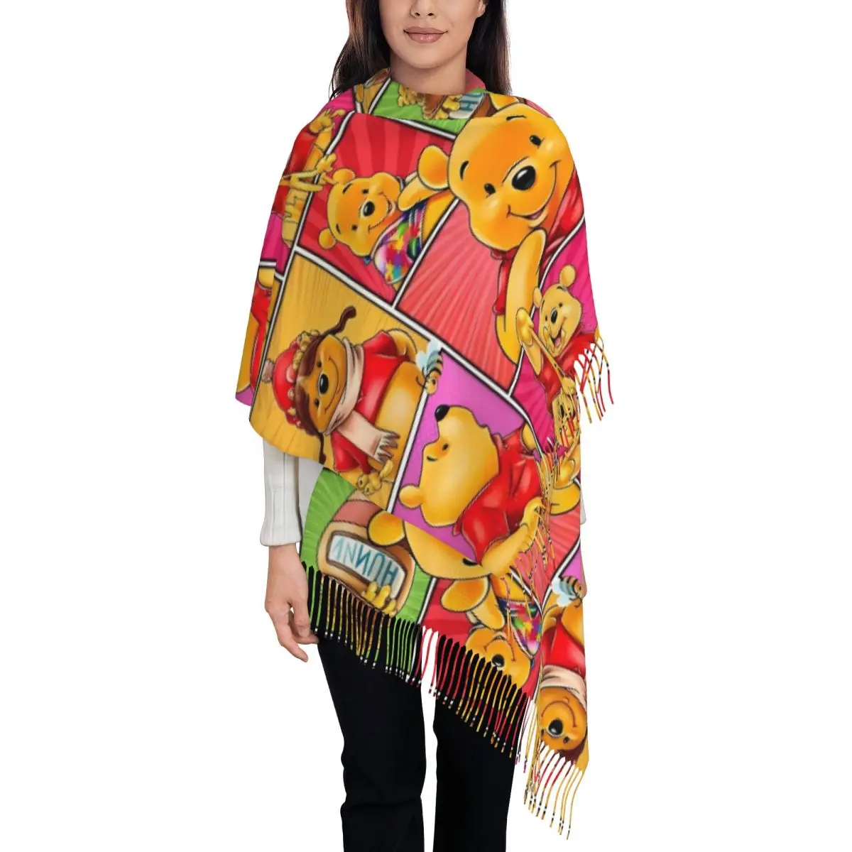 

Custom Tassel Scarf Women Soft Shawl Wrap Female Winter Fall Scarves