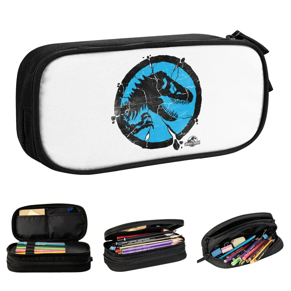 

Прекрасный парк Юрского периода, разбитый пенал, пеналы, коробка для ручек для студентов, большие вместительные сумки-карандаши, офисные канцелярские принадлежности на молнии