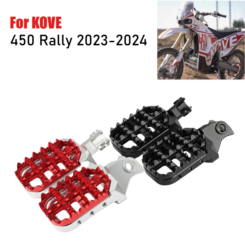 

For KOVE 450 Rally 2023 2024 Motorcycle Front Footrest Foot Peg Rider Foot Rests Pedal Footpegs Accessories KOVE450