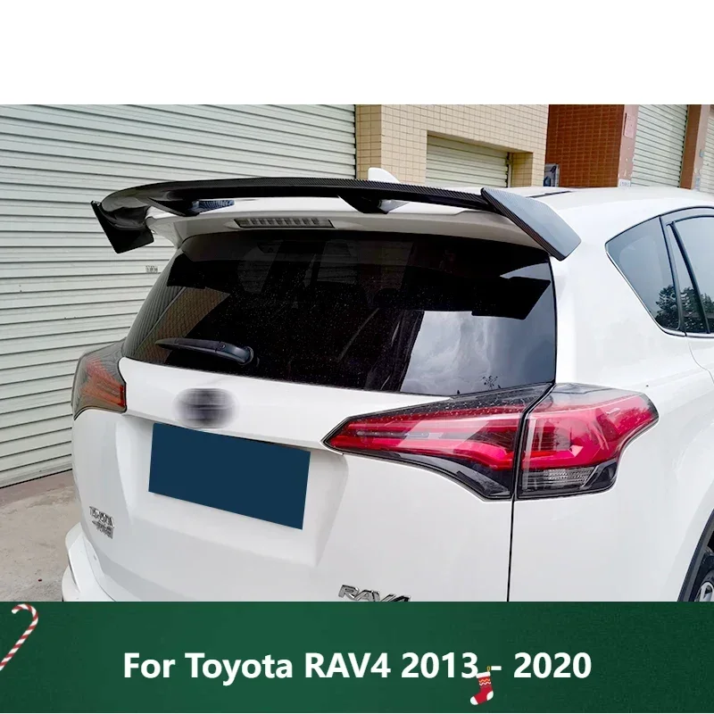 

New！ Trunk Spoiler Carbon Surface For Toyota RAV4 2013 - 2020 Type TE Car Rear Trunk Wing ABS material Refit Accessories Spoiler