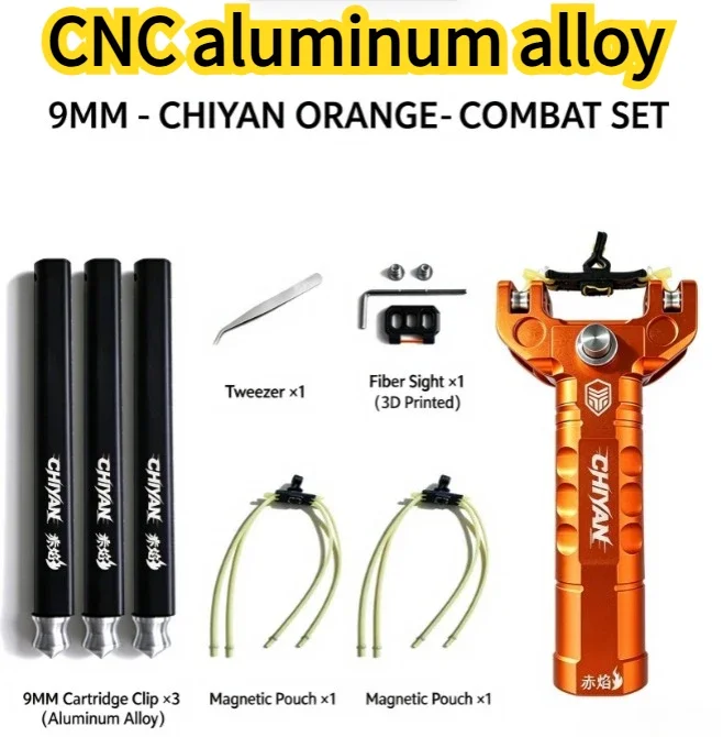CNC Aluminum Alloy Decompression Outdoor Magnetic Suction Rubber Band Competitive EDC Hunting Tool Gift