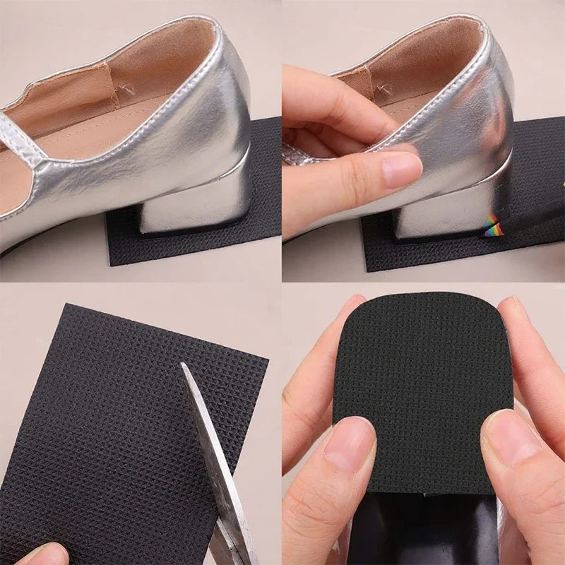 6/8/10CM Thick Non-Slip Wear-Resistant Shoe Sole Sticker-Anti Abrasion Heel Quieter Sound-Canceling Chunky Heel Protection 1Roll