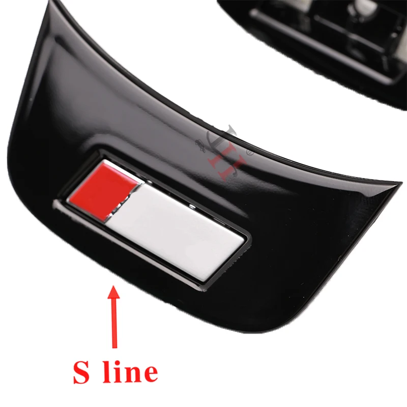 Legering Auto emblema logotipo da etiqueta, Embleem adesivo para Audi Sline Sport A3 A4 A5 Q3 Q5 RS3 RS5 S3 S4 S5, 1Pc