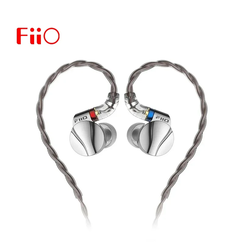 FiiO FD15 13.8mm DLC Dynamic Driver In-Ear Earphone Hi-Res HiFi Audio with Stainless steel shell, Detachable MMCX Cable