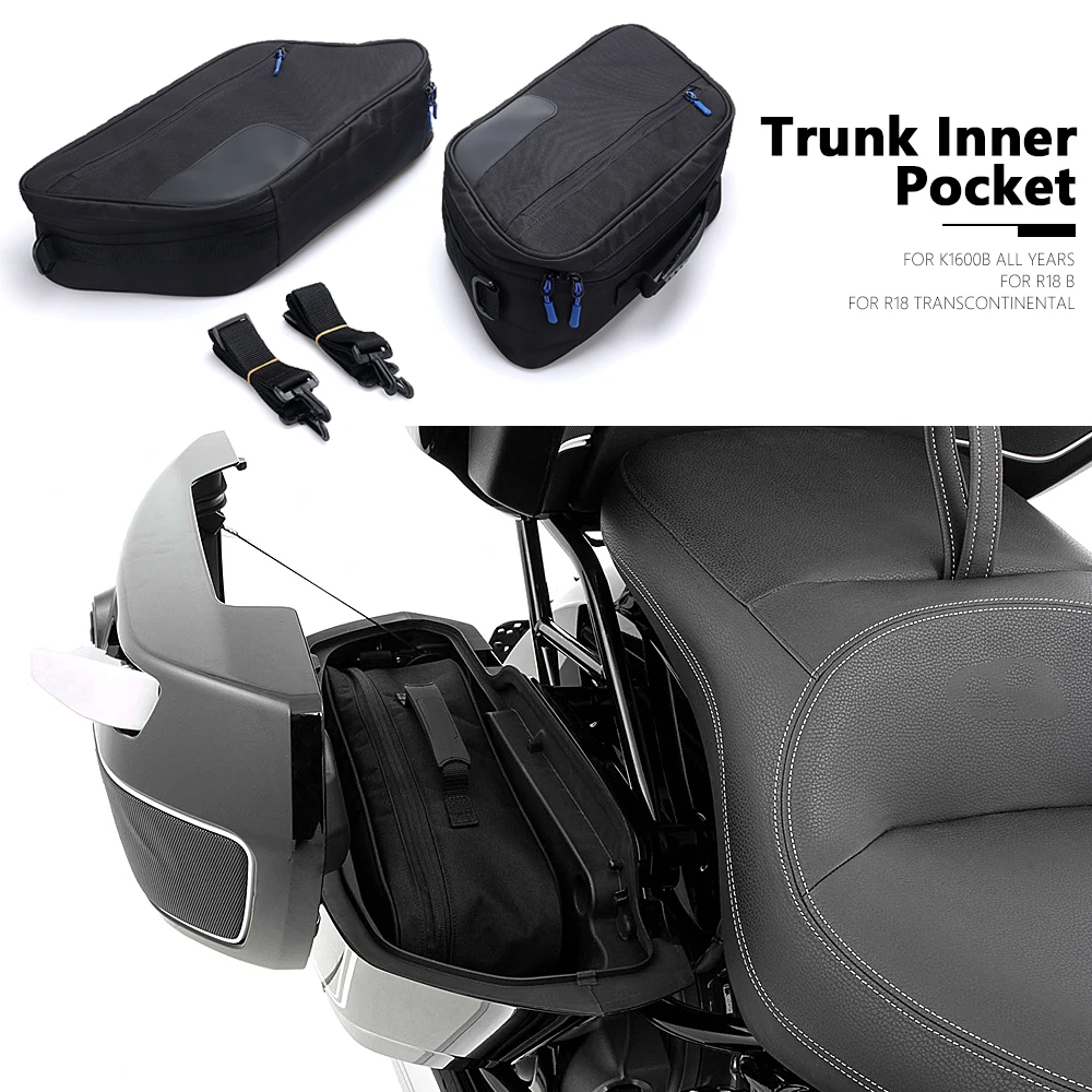 

New Motorcycle Accessories Luggage Bags Black Inner Bags For BMW K1600B K 1600 B K 1600B R18 B R 18 Transcontinental